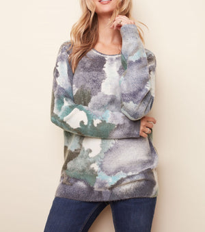 Reversible Printed Sweater