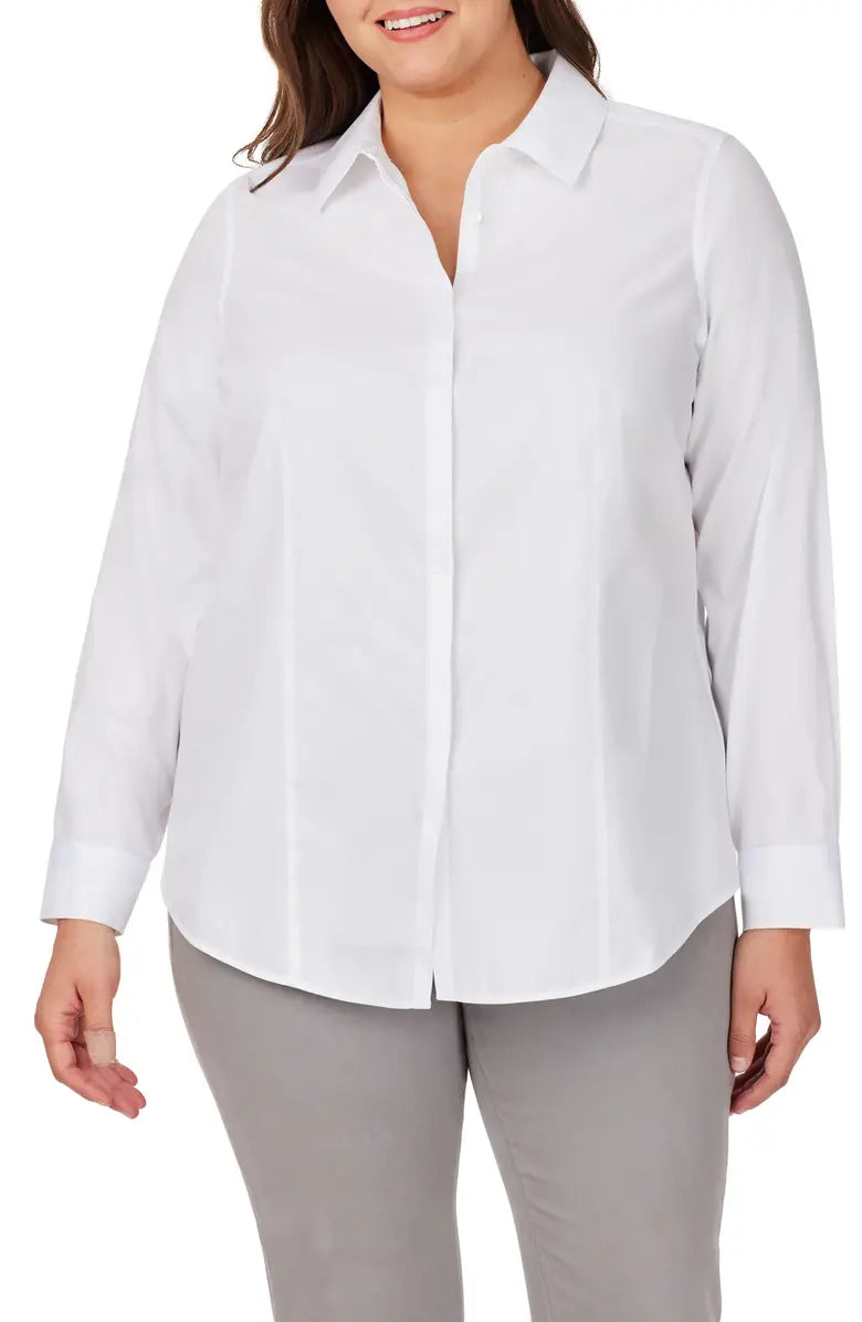 Thea Long sleeve Blouse | White