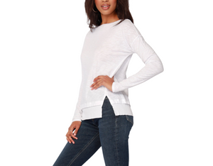 Front Slit Boatneck Top