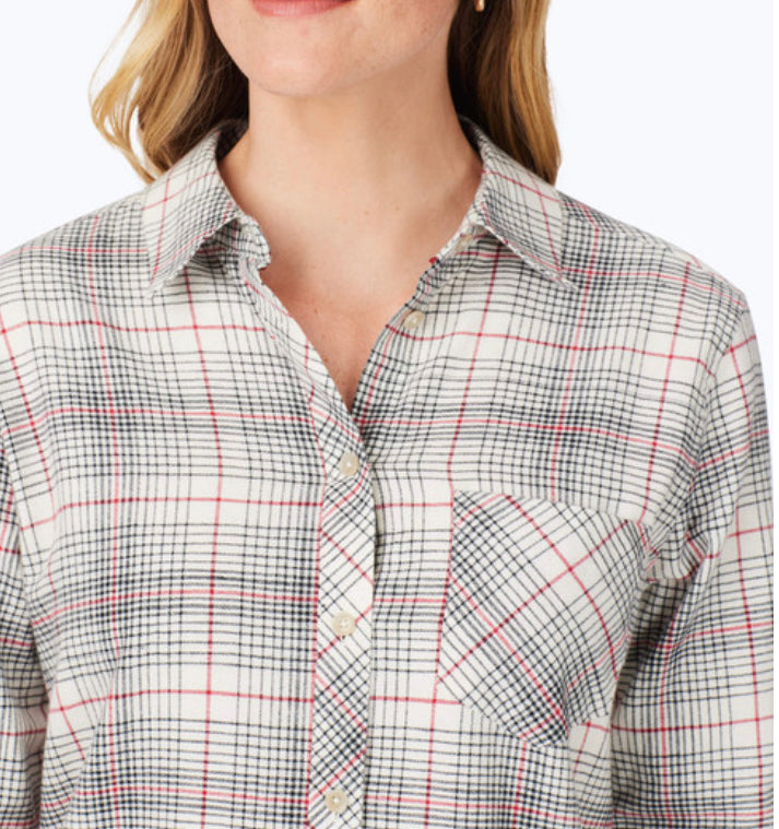 Boyfriend Flannel Blouse | Ivory