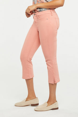 Chloe Capri Jeans With Side Slits | Terra Cotta