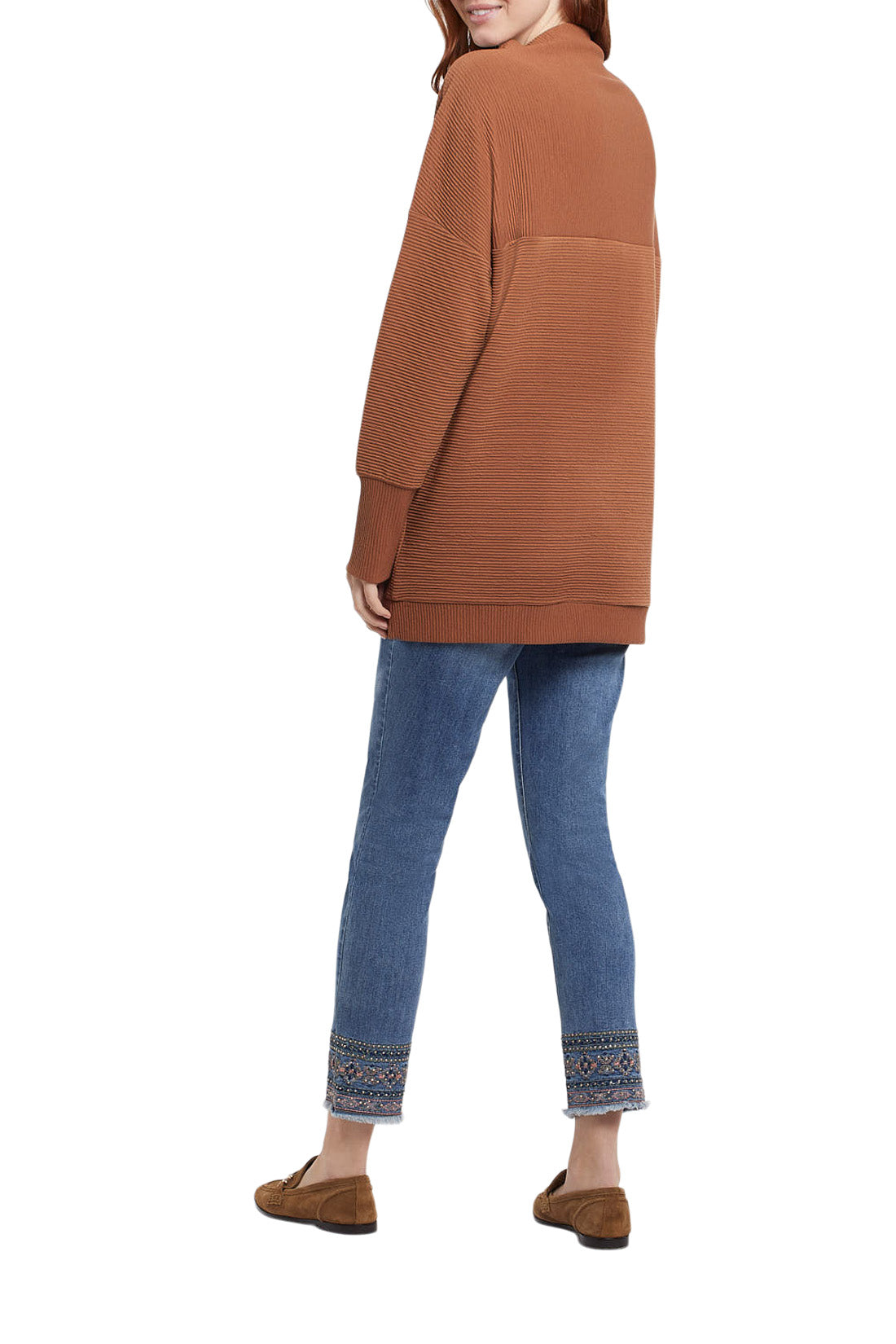 Ottoman Knit Tunic | Sepia