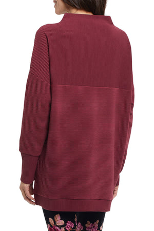 Ottoman Knit Tunic | Ruby Wine