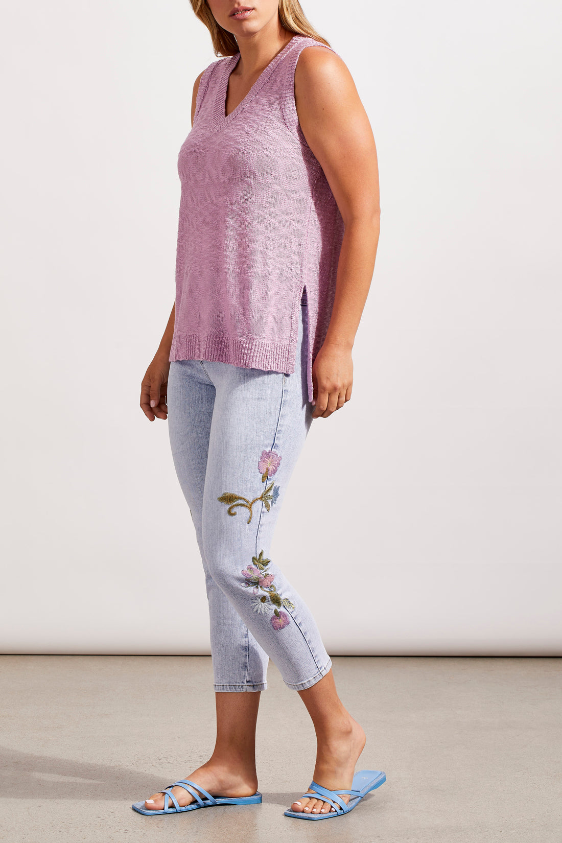 Audrey's Slim Capris | Blue Whisper