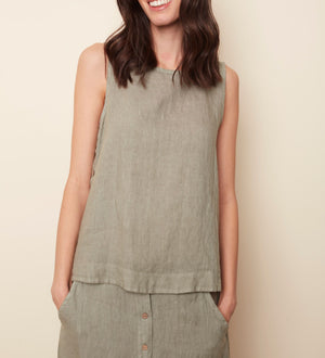 Linen Tank Top | Celadon